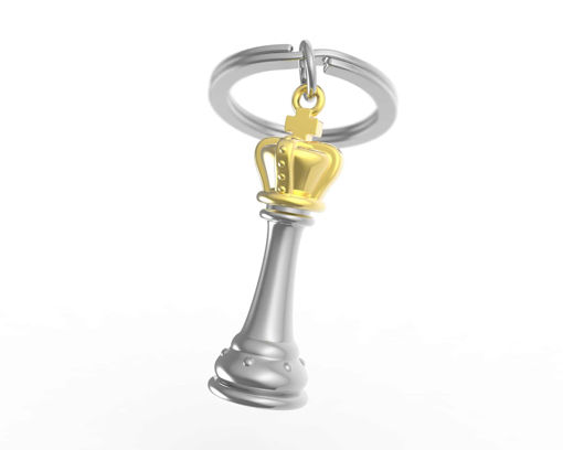 Picture of LIFESTYLE KEYRING - CHESS KING